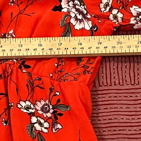 H&M Mama size large Red Floral Dress - Picture 5 of 15